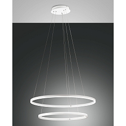 LED Pendelleuchte GIOTTO, inkl. SMART LUCE, 2-fach, � 80+60cm, 37+28W 3000K 4030+3020lm, dimmbar, wei�