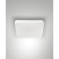 LED Au�enleuchte FOLK, eckig, IP65, 27W 3000K 2150lm, Polycarbonat, wei�, mit Bewegungsmelder