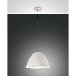 Pendelleuchte CASALE, E27 max. 40W, H�he verstellbar, Metall / Keramik, Wei�