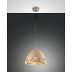 Pendelleuchte CASALE, E27 max. 40W, H�he verstellbar, Metall / Keramik, Khaki