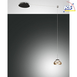 LED Pendelleuchte ARABELLA, inkl. Smartluce, 1x 8W, 3000K, 720lm, IP20, Hhe 350cm max., Amber