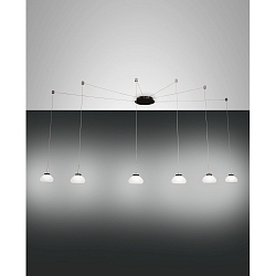 LED Pendant luminaire ARABELLA, 6x 8W, 3000K, 4320lm, IP20, white