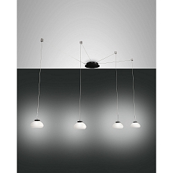 LED Pendant luminaire ARABELLA 2, incl. Smartluce, 4x 8W, 3000K, 2880lm, IP20, white