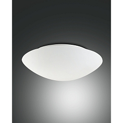 LED Deckenleuchte PANDORA, Metall / geblasenes Glas, dimmbar, wei�, � 36cm, 24W 3000K 2950lm