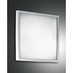 LED Deckenleuchte OSAKA LED, IP20, 30x30cm, gew�lbt, 12W 3000K 1100lm, Metall / Glas, Wei�