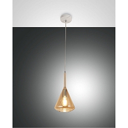 Pendelleuchte TRIS, 1-flammig, E27, IP20, Amber