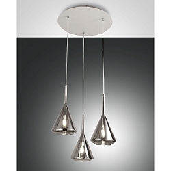 Pendelleuchte TRIS, 3-flammig, E27, IP20, fum�