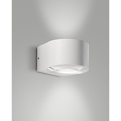 LED Wall luminaire LAO, 2x 6W, 3000K, 1080lm, IP65, white