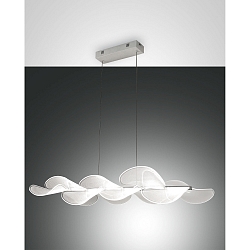LED Pendelleuchte SYLVIE, 78 x 37cm, 40W 3000K 5400lm, Metall / Acryl, dimmbar, wei�