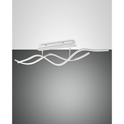 LED Ceiling luminaire SINUO, 2x 18W, 3000K, 3880lm, IP20, white