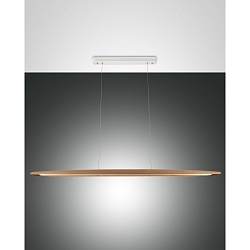 LED Wall luminaire RIBOT, 26W, 3000K, 2945lm, IP20, oak wood