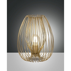 Tischleuchte CAMP, �25cm, E27, IP20, gold edelmatt