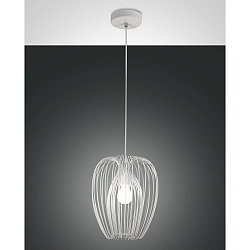 Pendelleuchte CAMP, 1-flammig, �25cm, E27, IP20, wei�