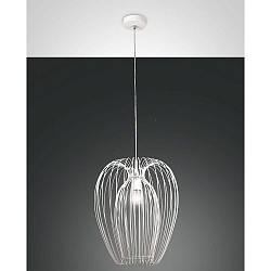 Pendelleuchte CAMP, 1-flammig, �40cm, E27, IP20, wei�