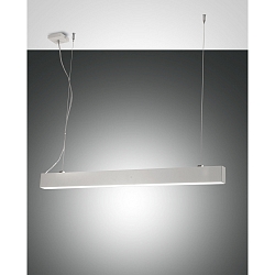 LED Pendant luminaire NEXT, 21,5+23,5W, 3000K, 2860+2600lm, IP20, white