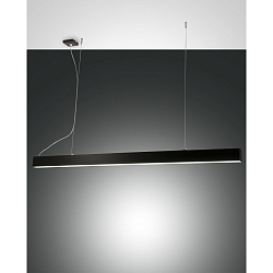 LED Pendant luminaire NEXT, 28+30W, 3000K, 3640+3380lm, IP20, black