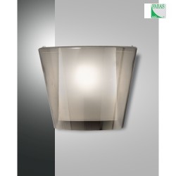Wall luminaire VIKI, E27, IP20, grey transparent