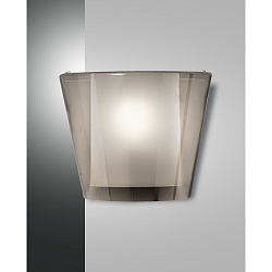 Wall luminaire VIKI, E27, IP20, grey transparent