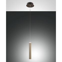 LED Pendant luminaire PRADO, 6,5W, 3000K, 720lm, IP20, black / gold