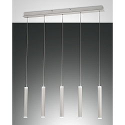 LED Pendant luminaire PRADO, 5x 6,5W, 3000K, 3600lm, IP20, white