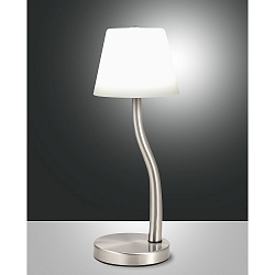 table lamp IBLA IP20, nickel, satined dimmable