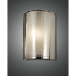 wall luminaire MARIBEL E27 IP20, grey, transparent, white 