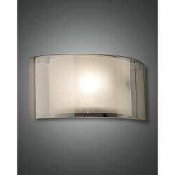 wall luminaire ALIDE E27 IP20, grey, transparent, white 
