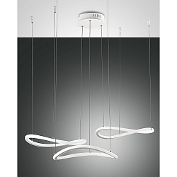 LED Pendelleuchte TIRRENO, 3-flammig, 3x16,6W, 3000K, IP20, wei�
