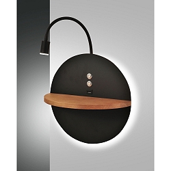 wall luminaire DUAL IP20, black dimmable
