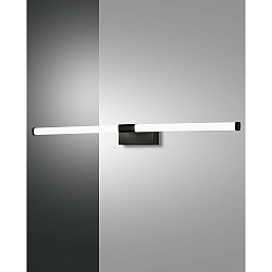 LED Spiegelleuchte AGO, IP44, eckig, 61.5cm, 14W 3000K 840lm, schaltbar, schwarz matt
