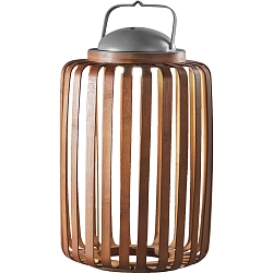 battery table lamp CLAMP IP54, walnut dimmable