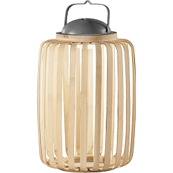 battery table lamp CLAMP IP54, ash wood dimmable