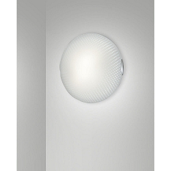 ceiling luminaire CONNIE �30cm E27 IP20, nickel satined, white