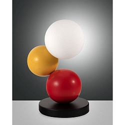 table lamp MICKY G9 IP20, yellow, red, black, white dimmable
