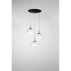 pendant luminaire BRENA 3 flames, round IP20