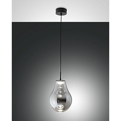pendant luminaire NOA 1 flame IP20, black dimmable