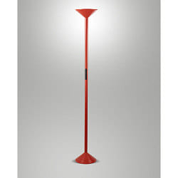 LED Deckenfluter TRATTO, 175.5cm, 50W 2700/3200/4000K (CCT Switch), mit Touch-Dimmer, rot