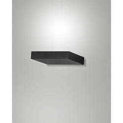LED Wandfluter GUIA, eckig, 16cm, indirektes Uplight, IP20 IK06, 18W 3000K 2546lm, schaltbar, schwarz