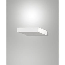 wall luminaire GUIA square, impact resistant, indirect IP20, white 