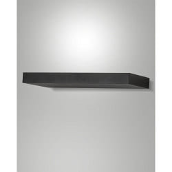 LED Wandfluter GUIA, eckig, 32cm, indirektes Uplight, IP20 IK06, 36W 3000K 5092lm, schaltbar, schwarz