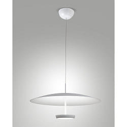 LED Design-Pendelleuchte YUKO, direkt / indirekt, �60cm, 40W 3000K, h�henverstellbar, 3-stufig dimmbar, wei�