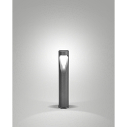 LED Pollerleuchte TEO 60, 13W, 3000K, 1170lm, IK06, IP65, schwarz metallic