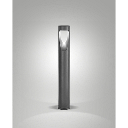 LED Pollerleuchte TEO 80, 13W, 3000K, 1170lm, IK06, IP65, schwarz metallic