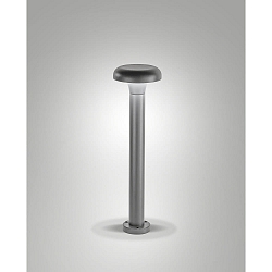 LED Pollerleuchte STRIKE, 12W, 3000K, 1704lm, IK08, IP65, dunkelgrau