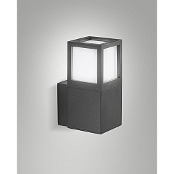 outdoor wall luminaire SMUK E27 IP54, dark grey