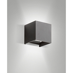 outdoor wall luminaire CUBA IP54, dark grey