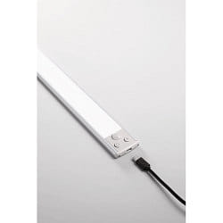 LED Akku-Unterbauleuchte RIVA, mit PIR-Bewegungsmelder, IP20 IK06,  CCT Switch, mit Magnet, dimmbar, 40cm, 2W 3000-5700K 109lm