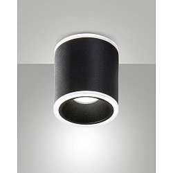 surface luminaire PACA round IP20, satined, black