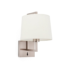 Wandleuchte FRAME E27, IP20, nickel matt, beige