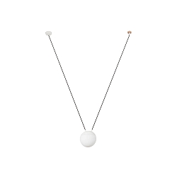 pendant luminaire MINE PC SPACE E27 IP20, white matt 